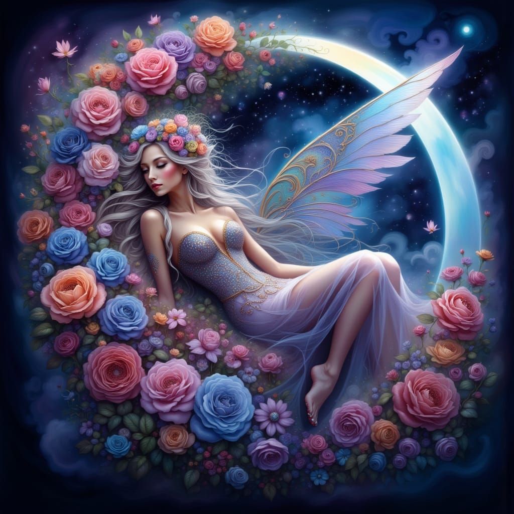 <lora:Beauty Mimosa:1.0>Dreamy digital art. A full body shot...