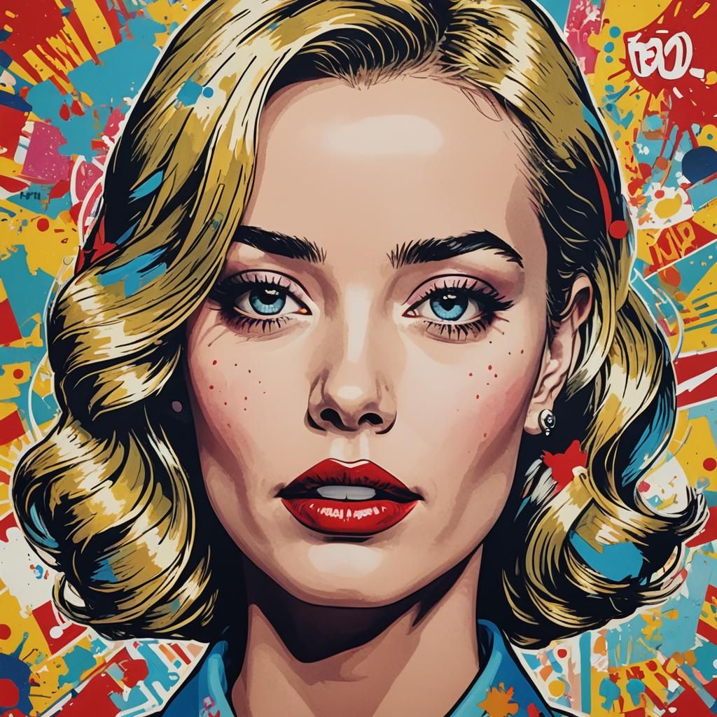 Pop Art Portrait of a Woman