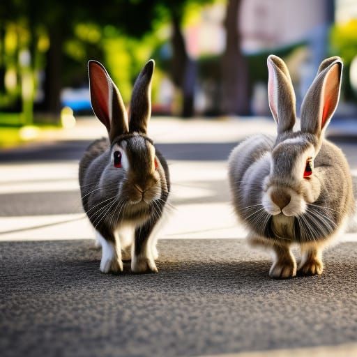 rabbits on an adventure
