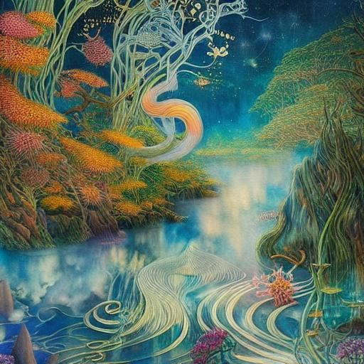 Nox: Protector of the Night in Magic Realism Style