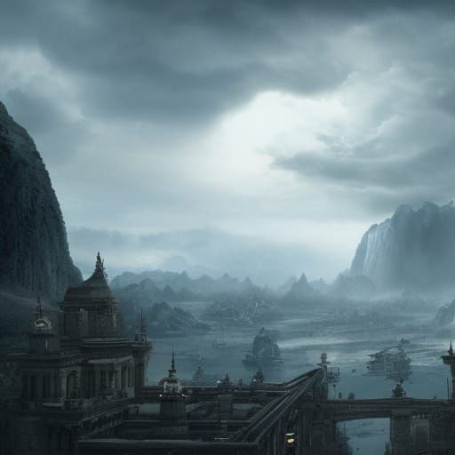 Epic and Detailed War Scene