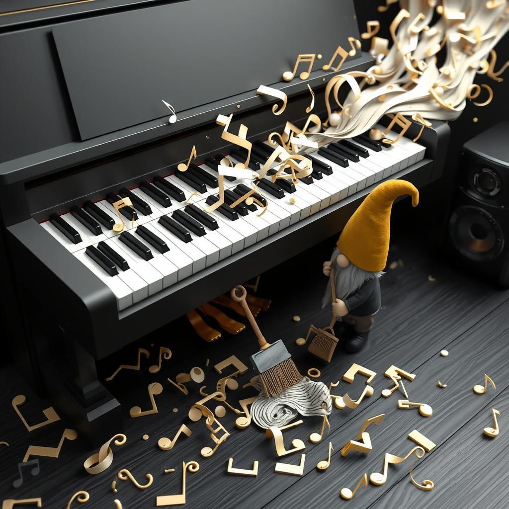 Music notes ( Row, Row, Row... always that mess after you pl...