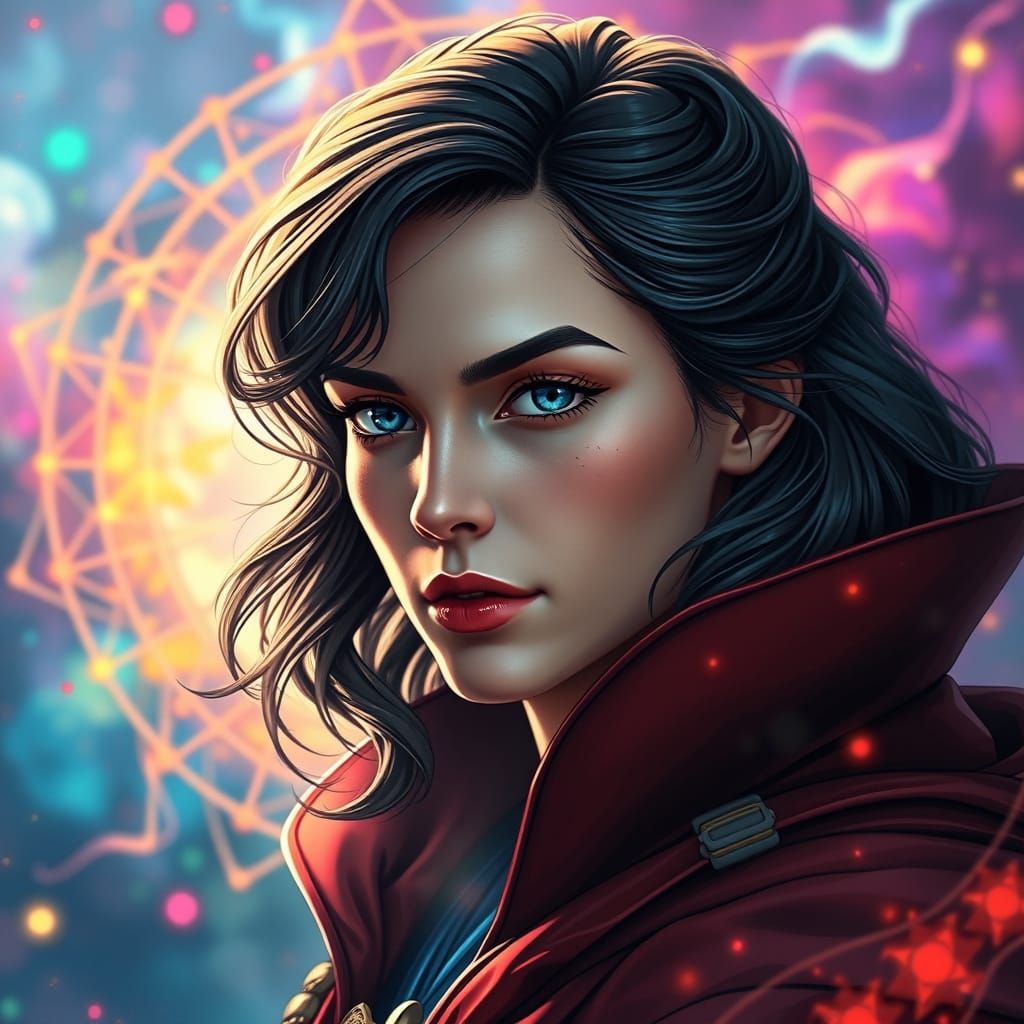 Mystical Doctor Strange Portrait in Vibrant, Hyper-Realistic...