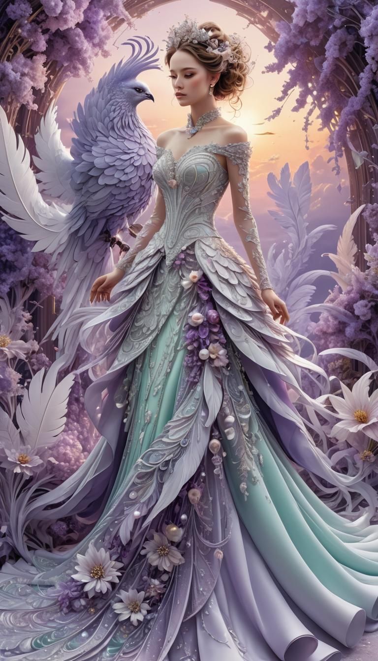 Красавица с фениксом