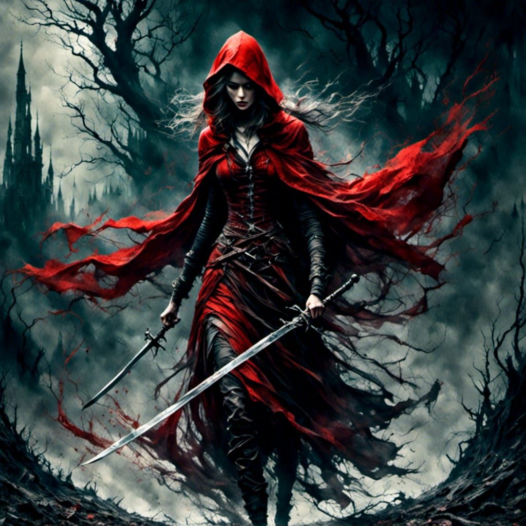 Red Riding Hood Battles the Wolf in Dystopia
