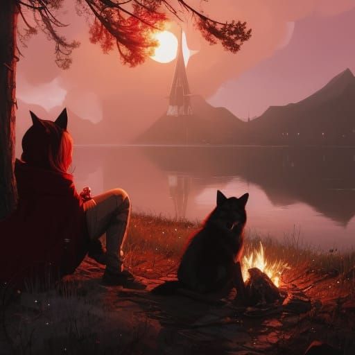 a Beast girl with his loyal friend