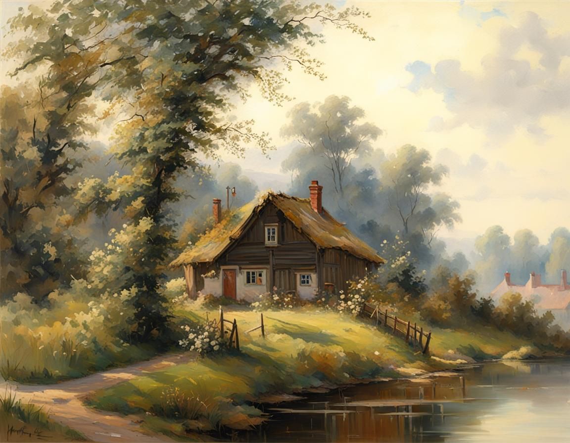 Cottage, riverside