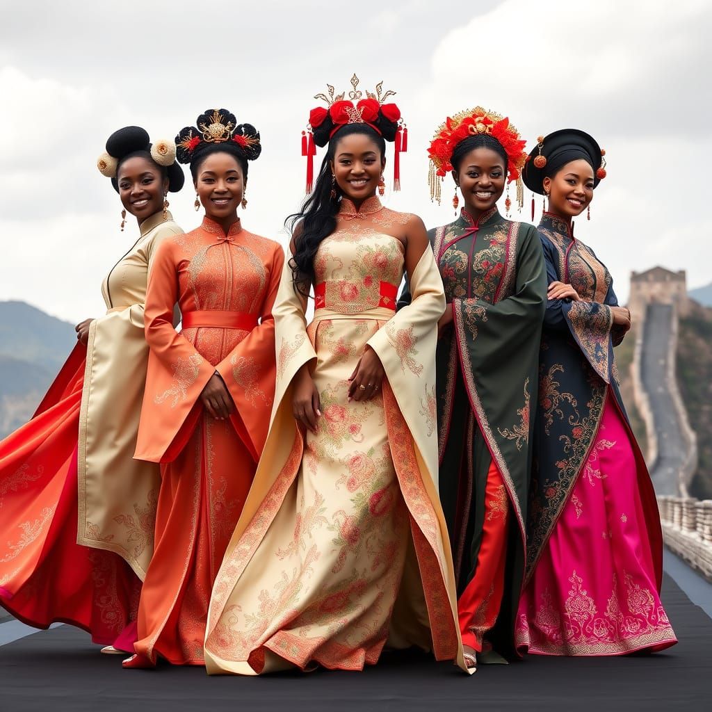 African Queens Reigning in Modern Chinese Majesty