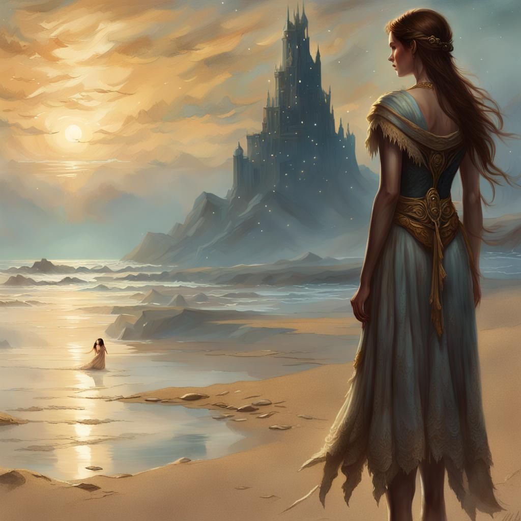Ariadne's Abandonment: Fantasy Art in Romantic Style