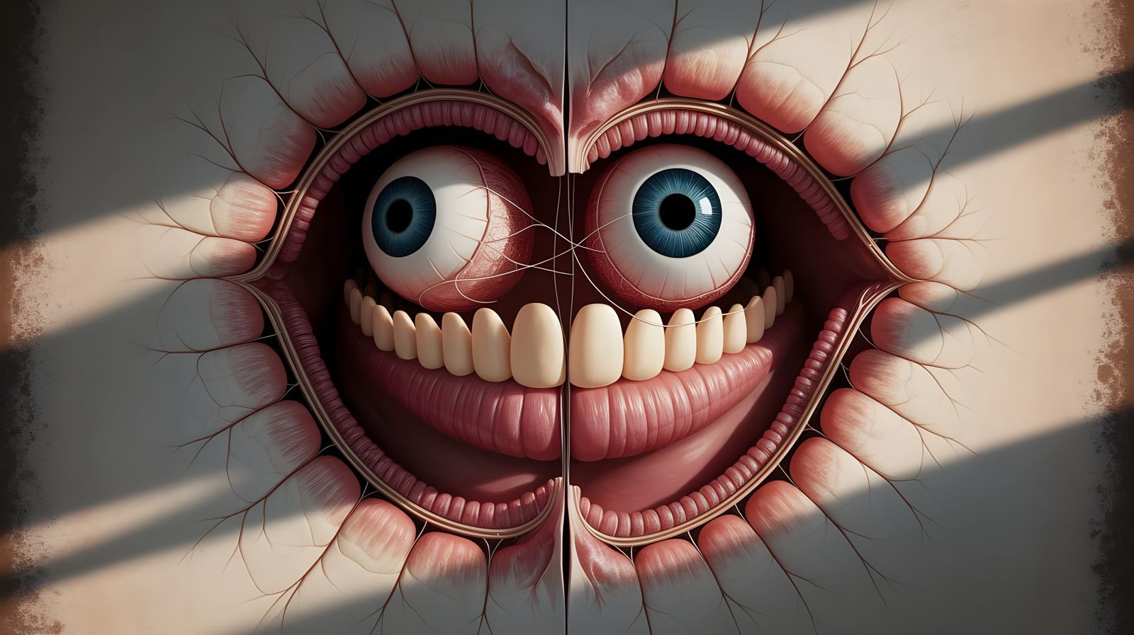 Anatomical Dissection: Human Mouth and Eyeballs