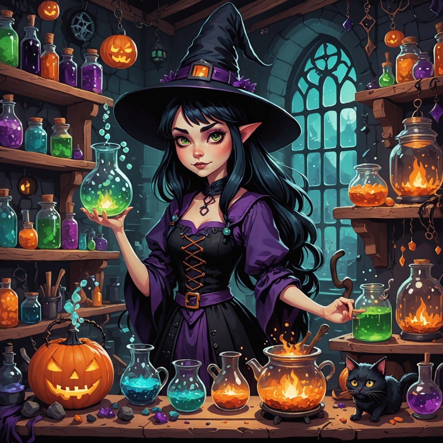 An alchemist at work