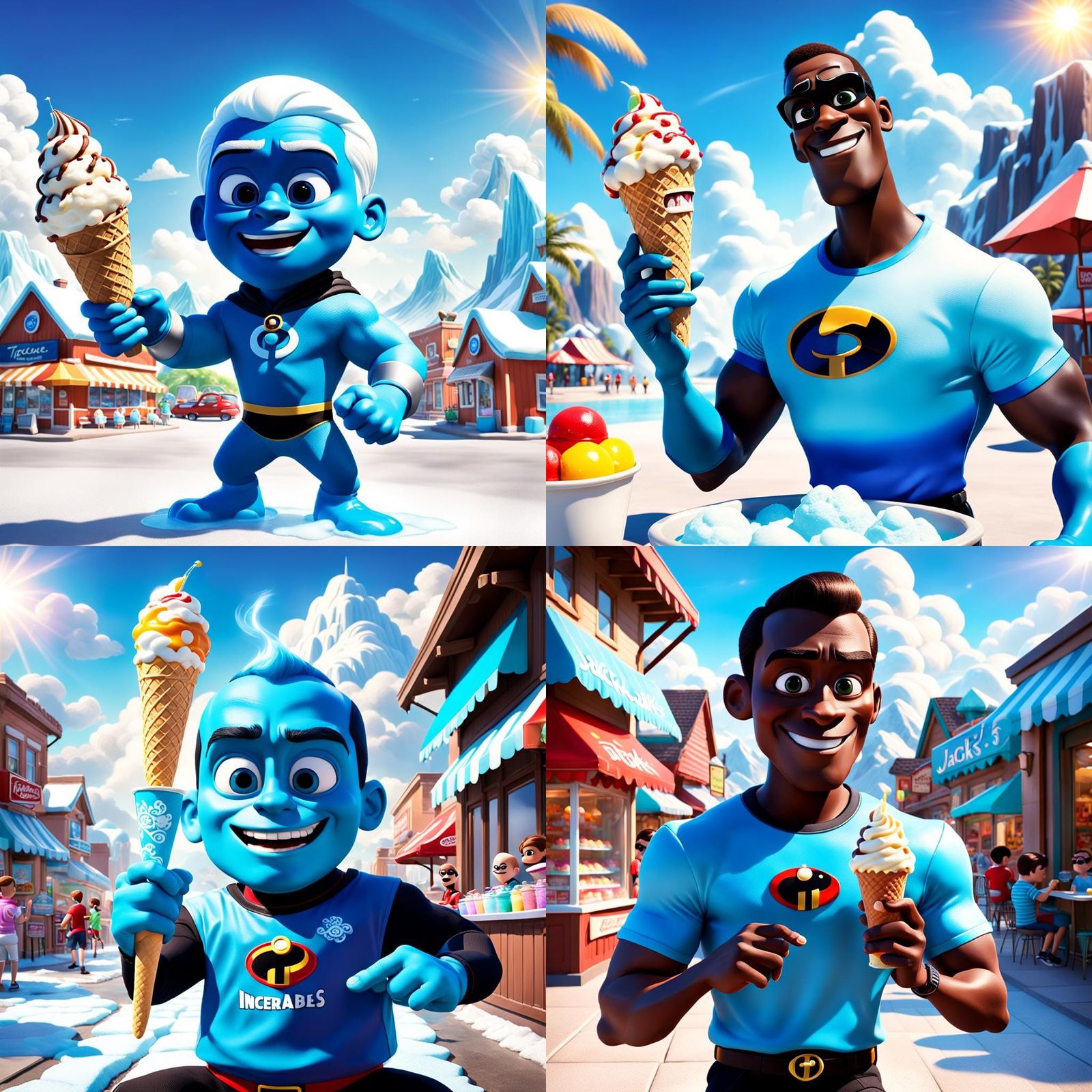 The Incredibles Vacation: Jack Jack's Ice Cream Emergency