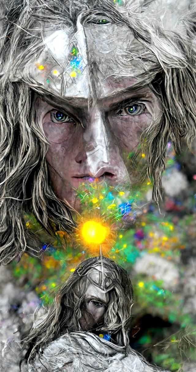 Glorfindel's Resurrection: A Pointillist Comic Art Masterpie...