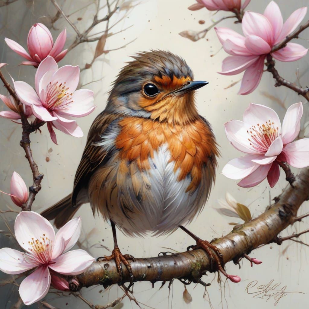 Delicate Morning Joy in Whimsical Watercolor