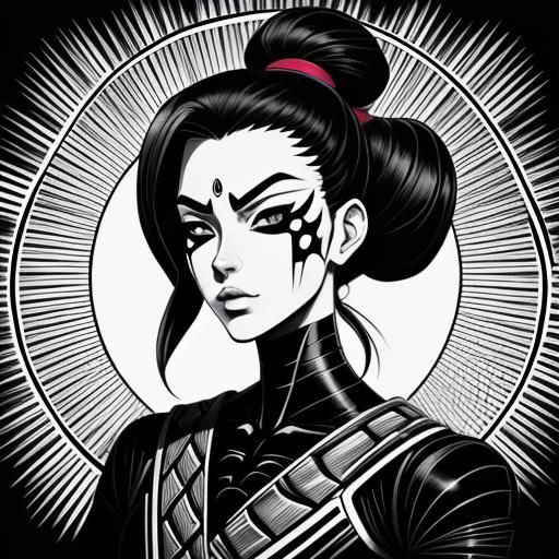 Manga Turtle Warrior in Striking Pose