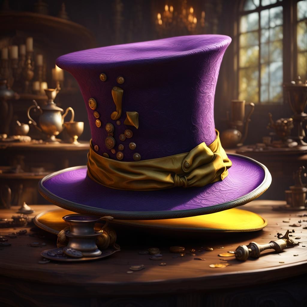 Mad Hatter Hat, Dark Fantasy Concept Art