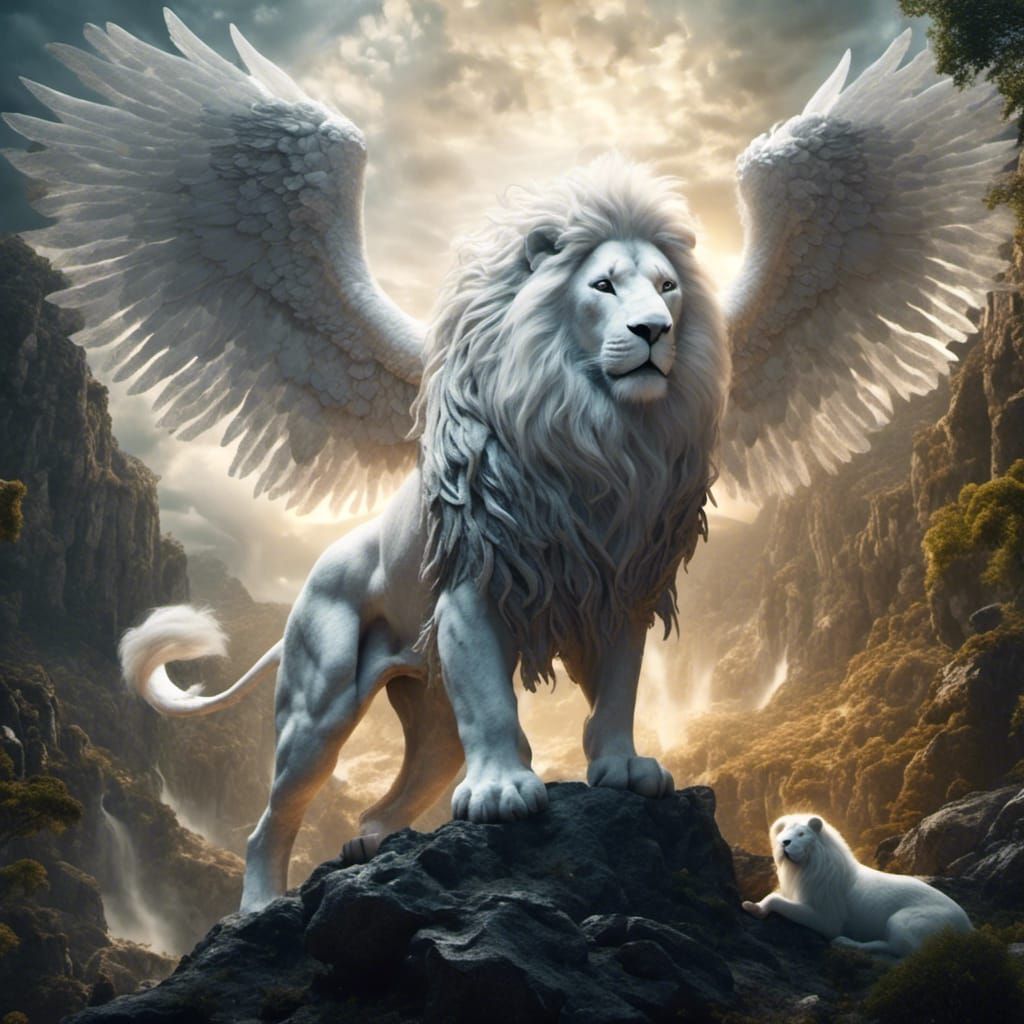 Mythical lion