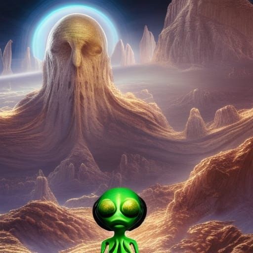 Epic Doctor Alien Digital Matte Painting