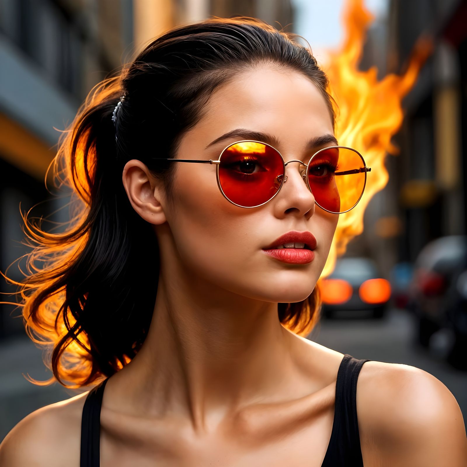 Fierce Woman Unveils Her Unbridled Confidence