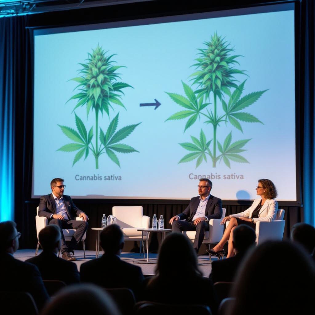 Scientists Debate Cannabis Flower Diagrams at Conference