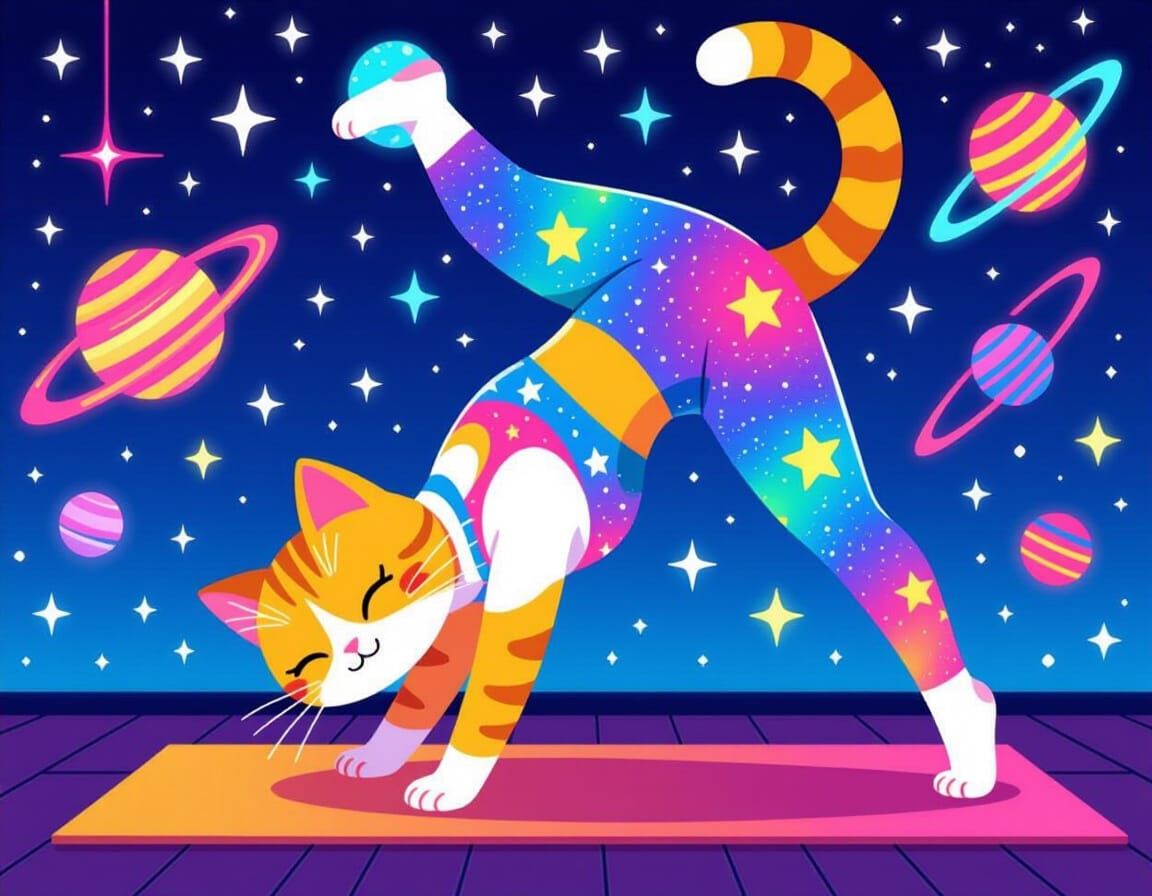 Cat pose yoga