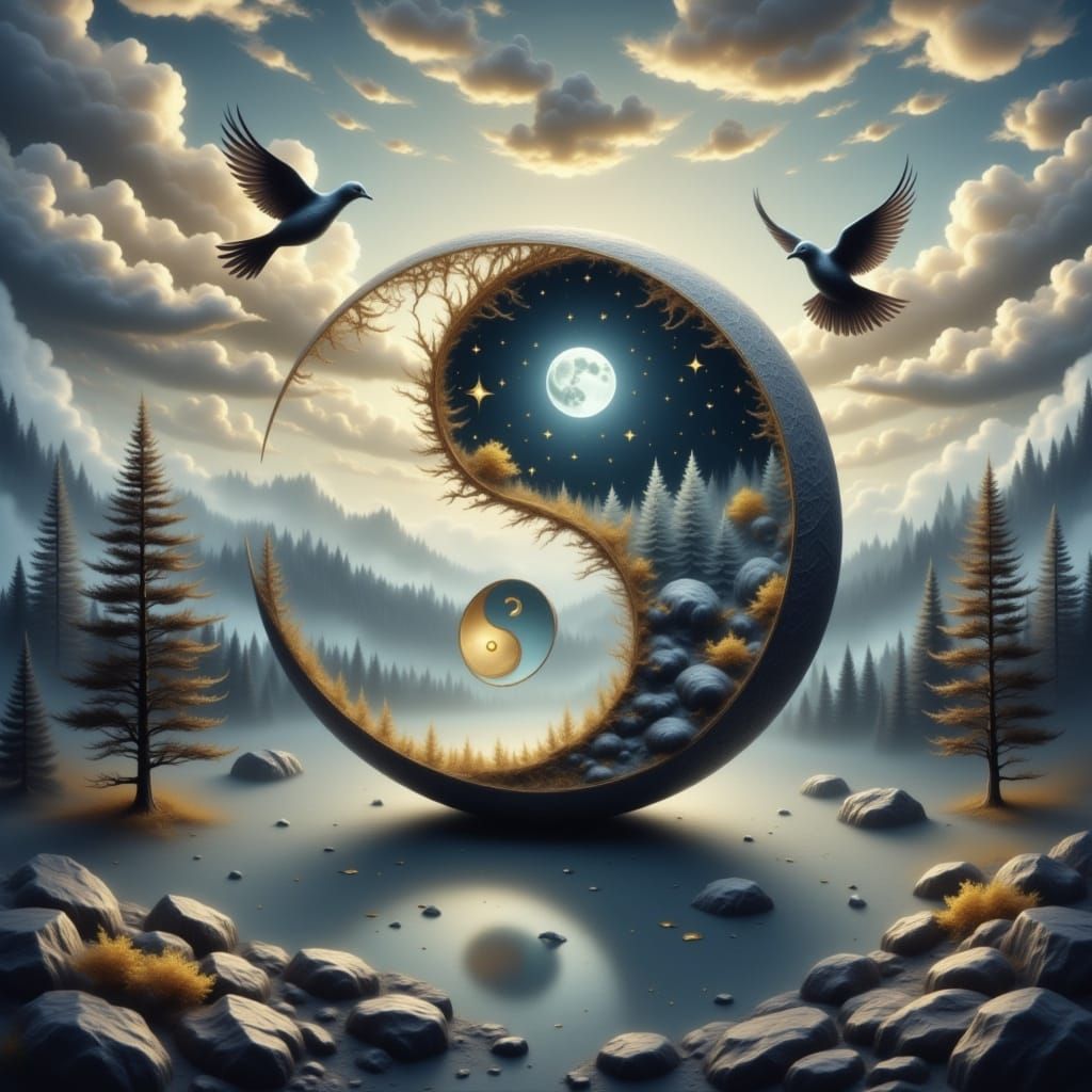 Serene Landscape Symbolizing Inner Peace and Balance