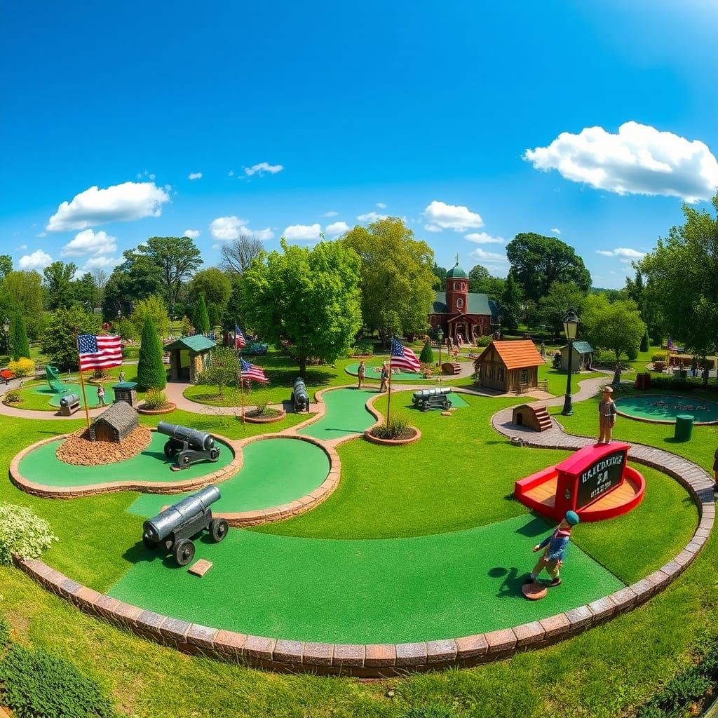 Revolutionary War Themed Miniature Golf Course