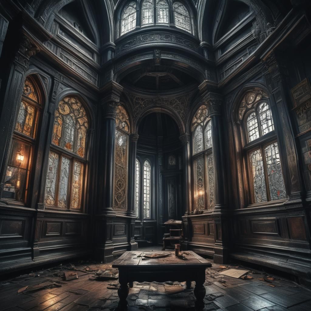 Emotionally Cornered: Hyperrealistic Atmospheric Portrait