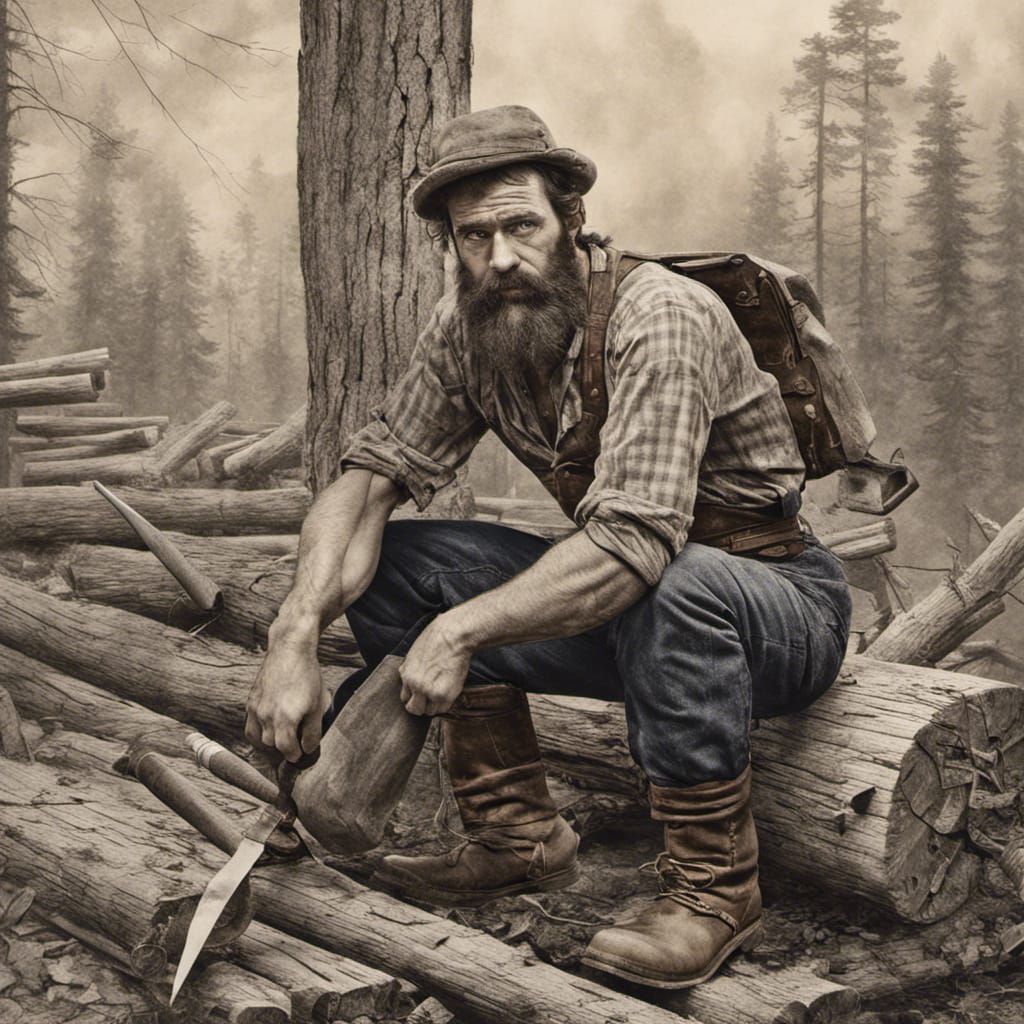 American Lumberjack in the Industrial Age