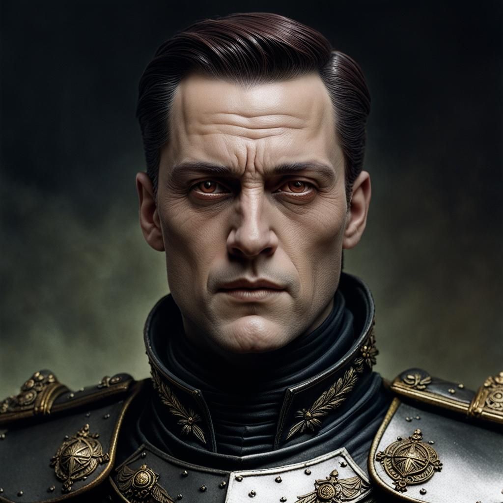 Imperial Knight Portrait in Gothic Romanticism Style
