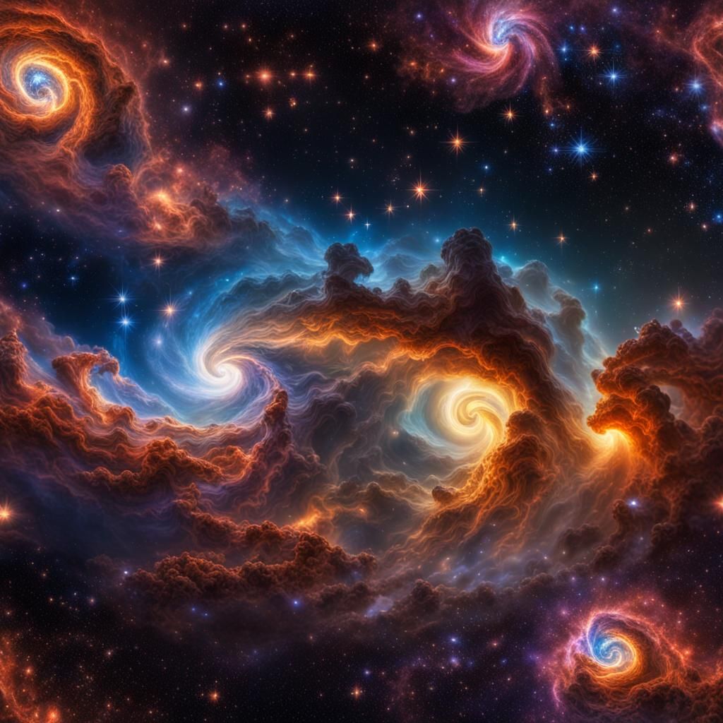 galactic storm, cosmic thunder, astronomical weather,