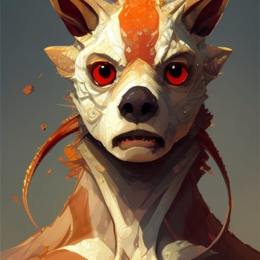 Kobold Portrait in Hyperdetailed Digital Art Style