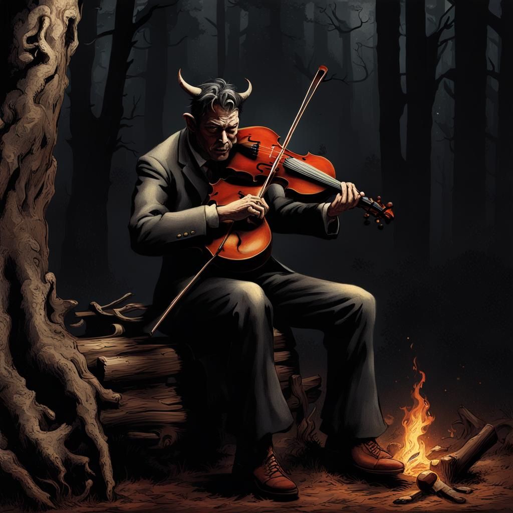 Fiery Fiddle Duel: Devil vs. Johnny in Georgia