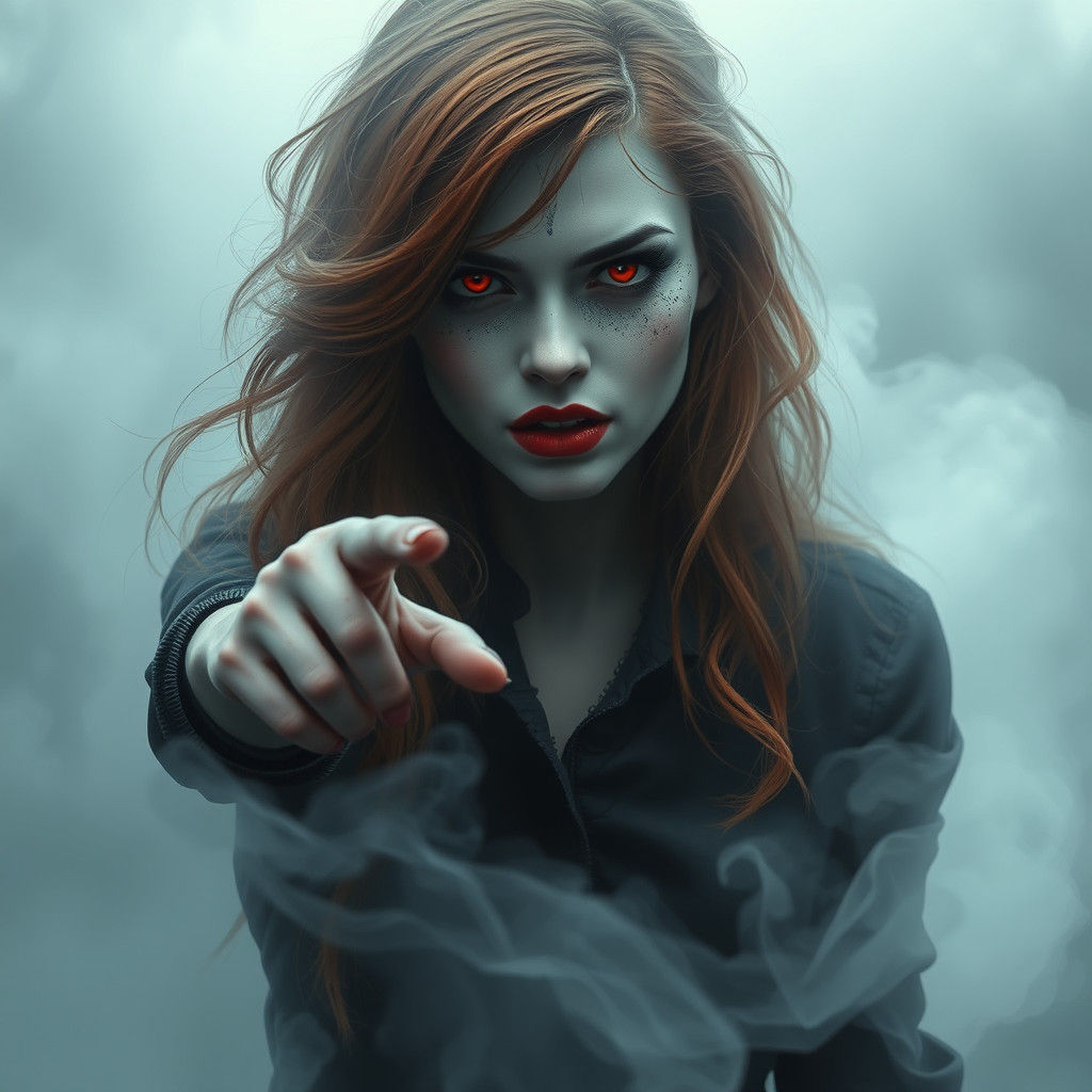 Sinister Female Ghost in Greg Rutkowski Style