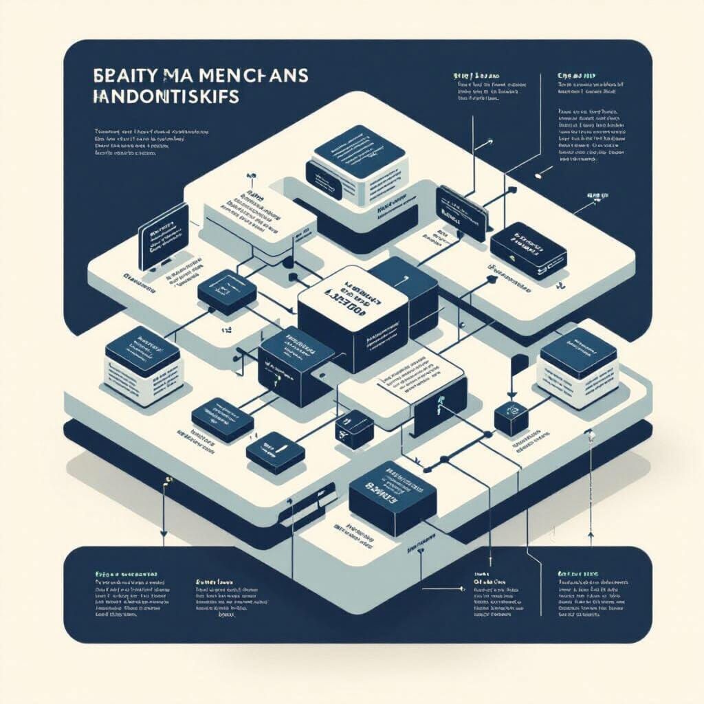 Isometric Blueprint of Complex Data Model