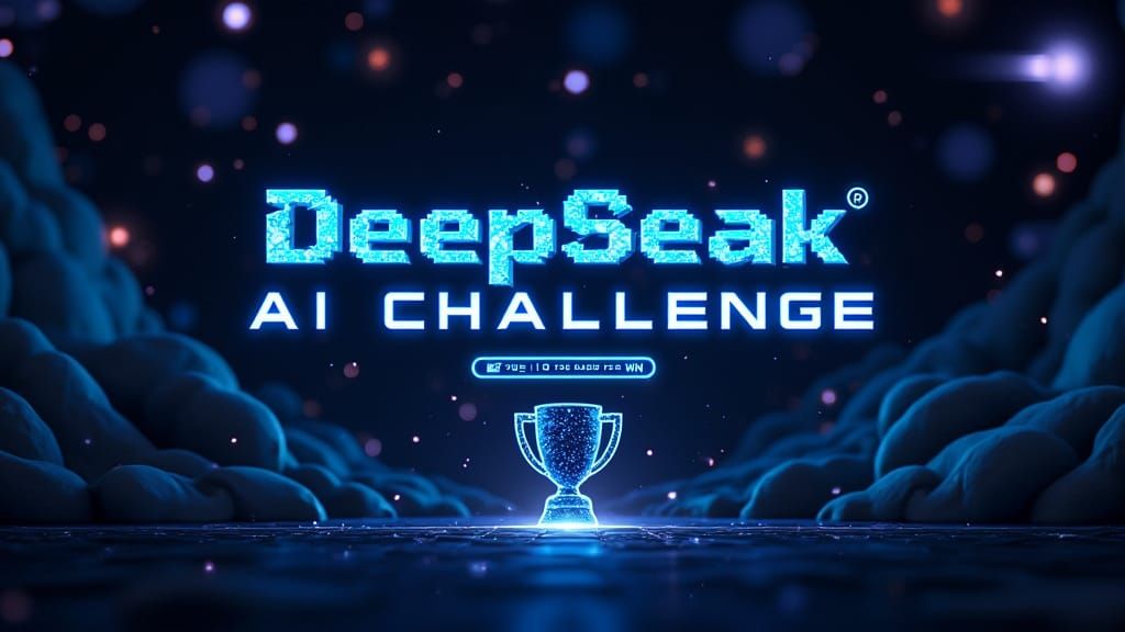 Electric Blue Webinar Banner in Matte Painting Style