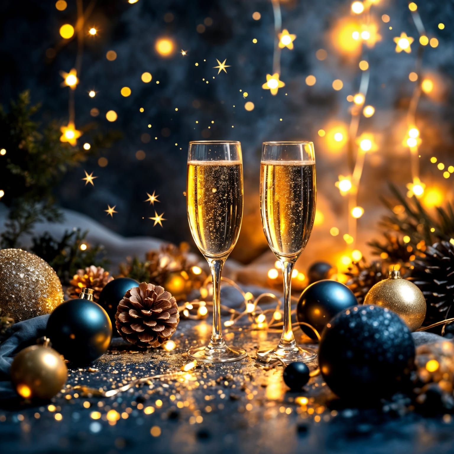 Maximalist New Year's Eve Party Scene