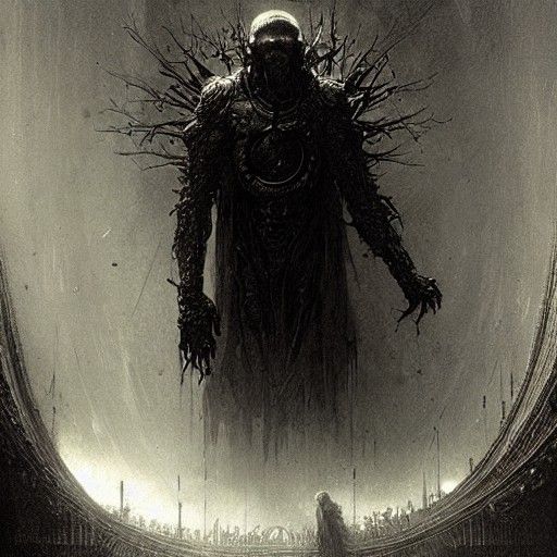 Horrifying Artificial Intelligence in Doré Style