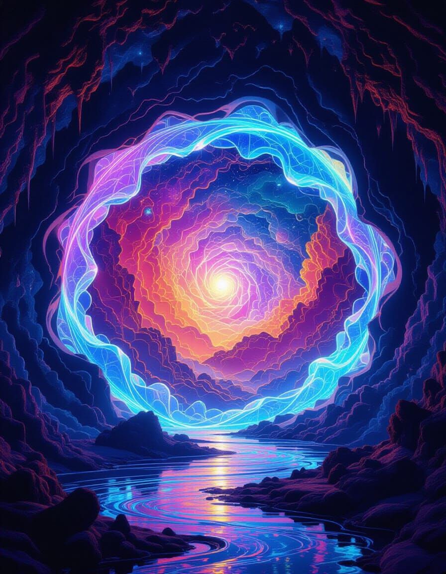 Iridescent Portal to the DMT Realm