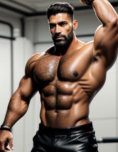 Brazilian Muscle God with Rugged Charm