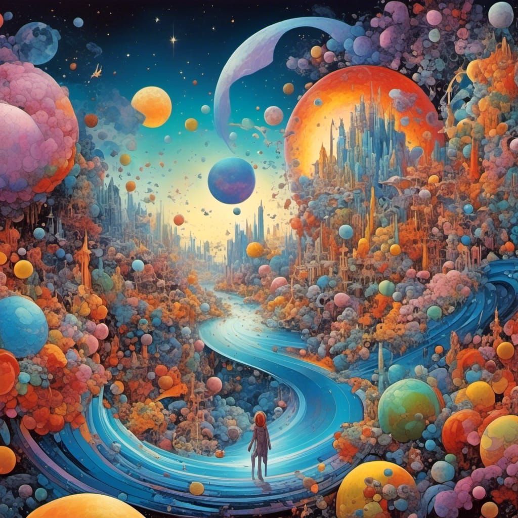 Glass Sphere of Angels and Gummi Bears