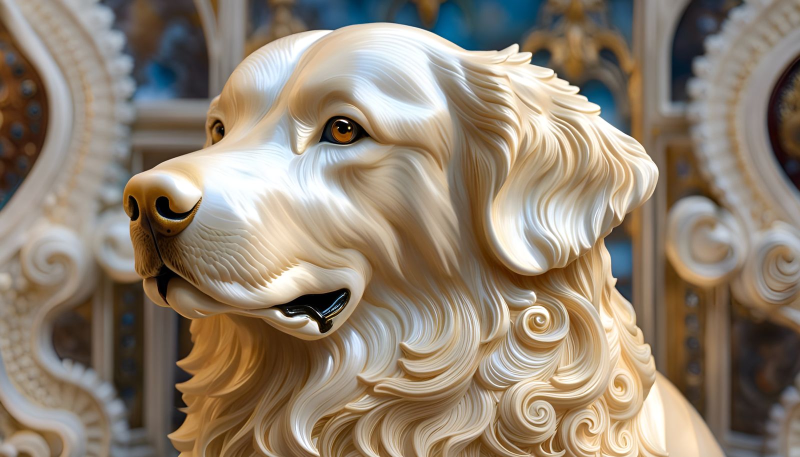 “Ornate Golden Retrievers Study 001”