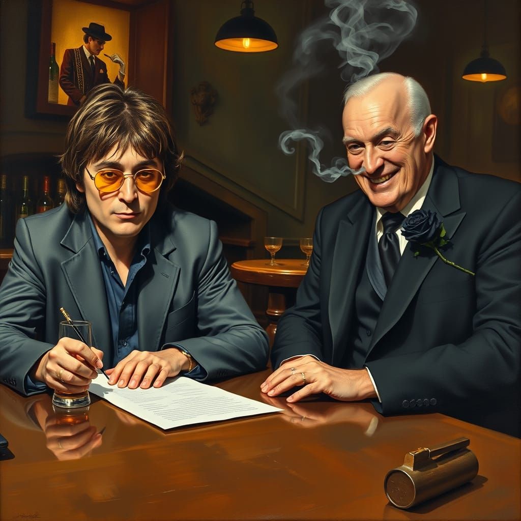 A Mysterious Encounter in Retro Style