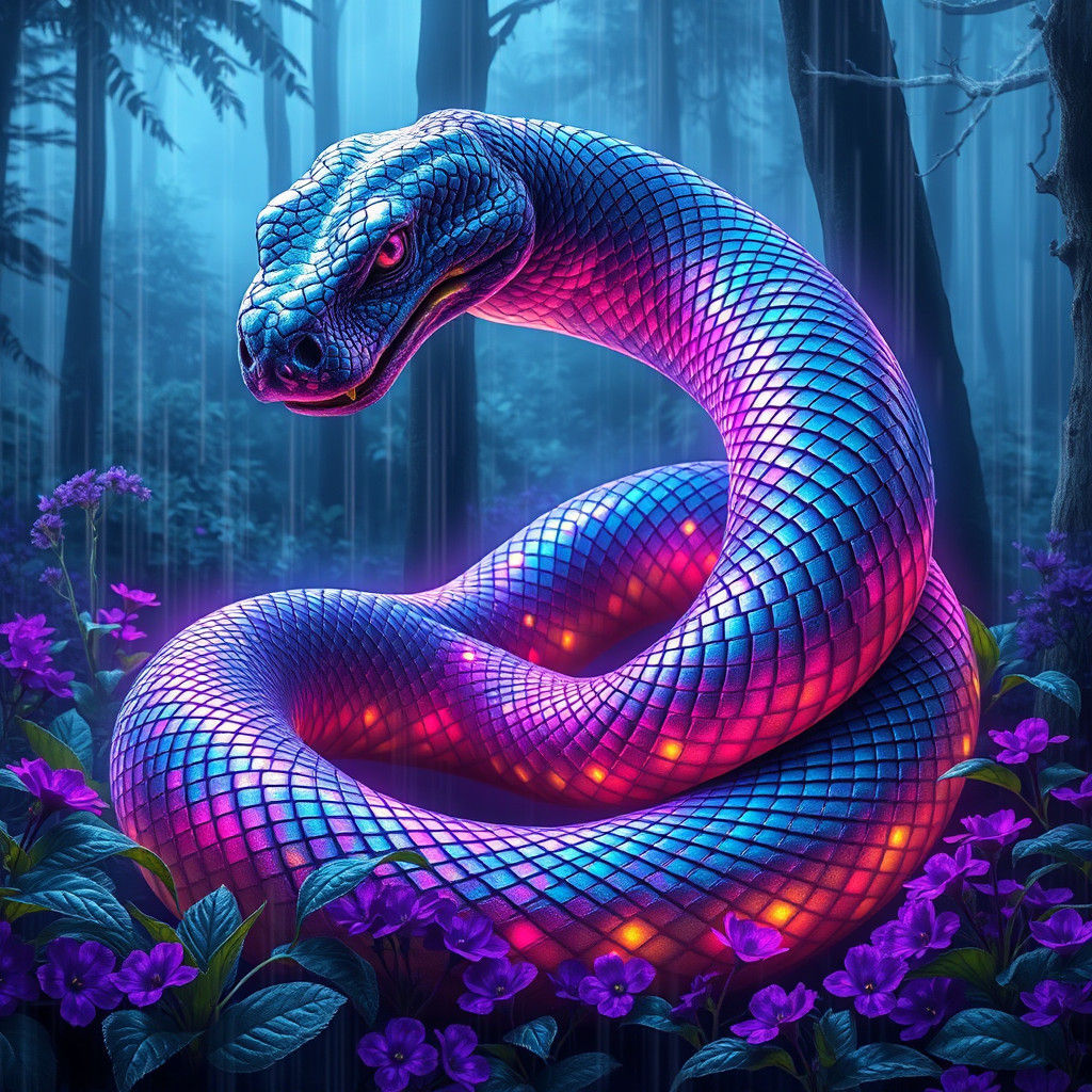 Snake in the forest