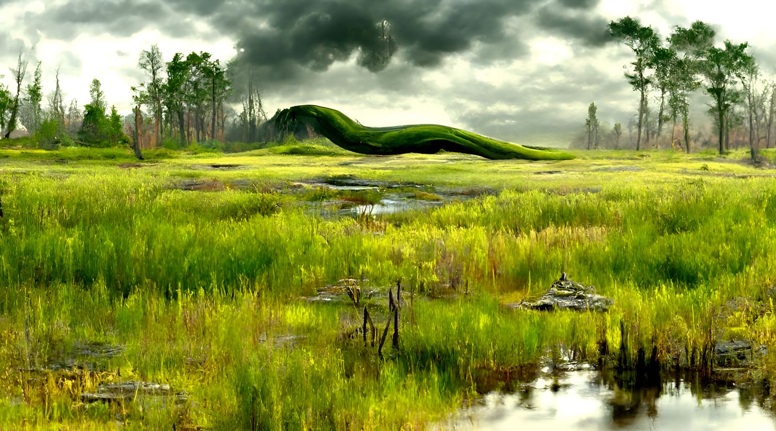 Swampy Landscape Vista in High Resolution