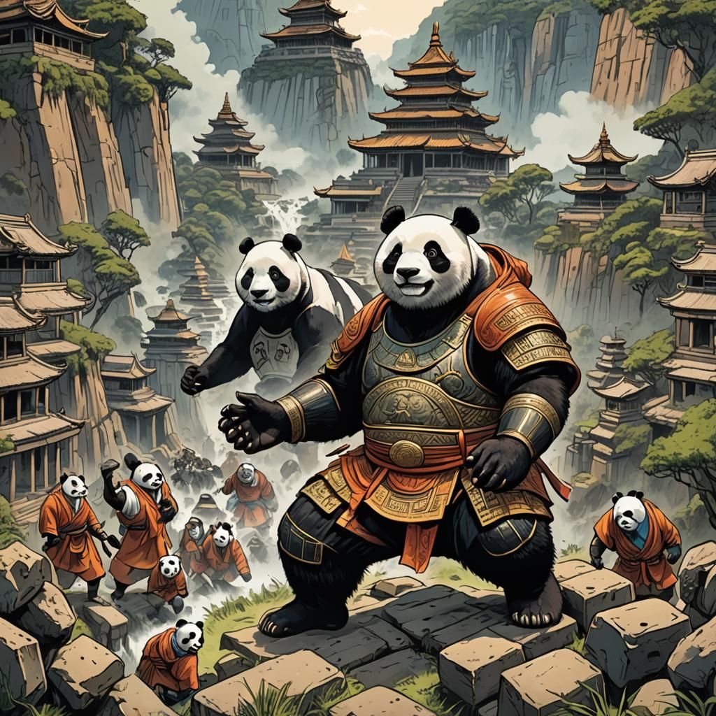 Giant Panda, Mount Everest, Japanese Manga, Angkor Wat, Sumo Wrestling, Taj Mahal, Kimono, Bollywood Movie, Terracotta W...