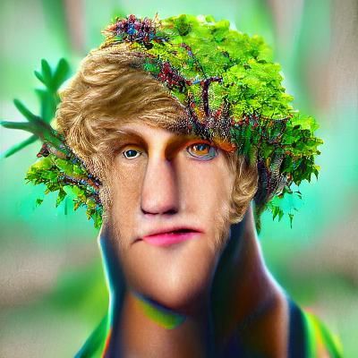 Logan Paul Transformed Into a Tree: Maximalist 8K Render