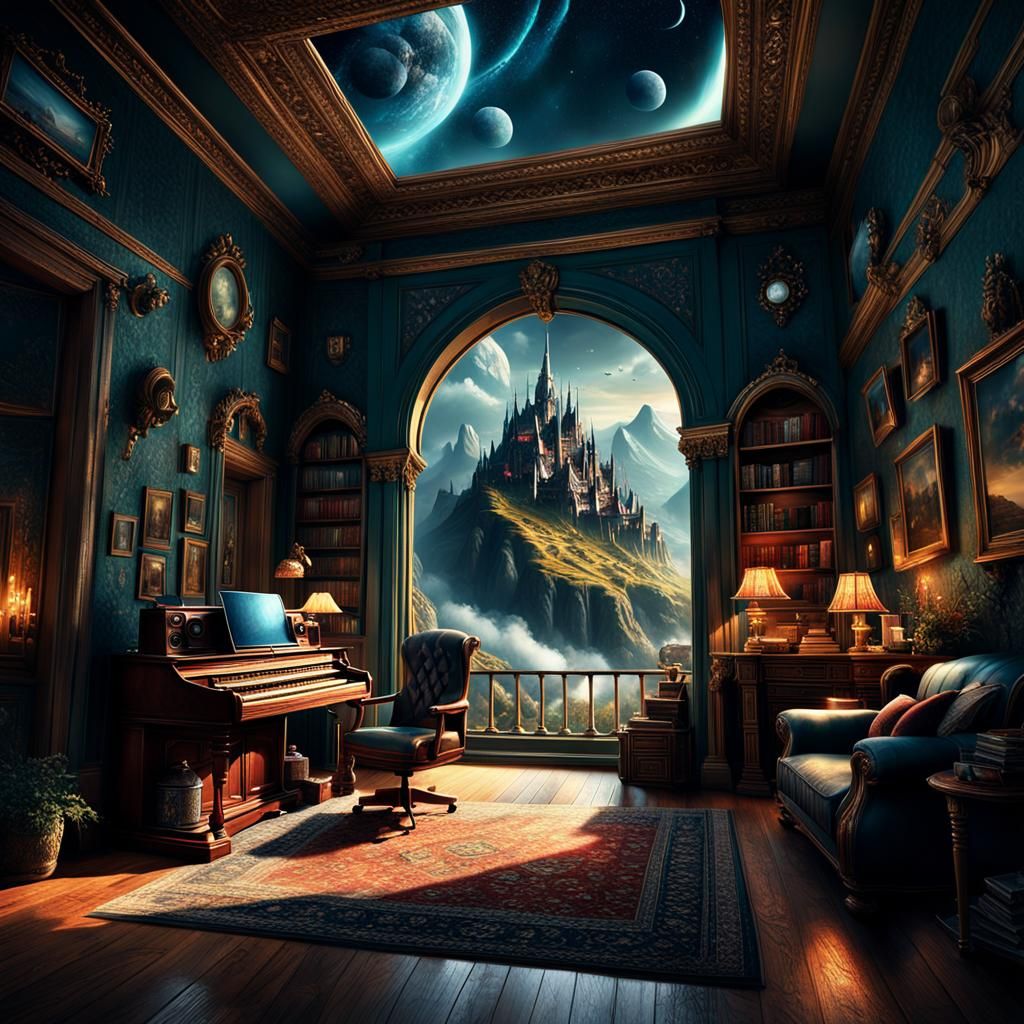 Cinematic Home Interior: Digital Matte Painting