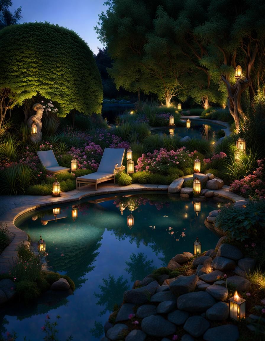 Ethereal Moonlit Landscape in Hyperrealistic CGI