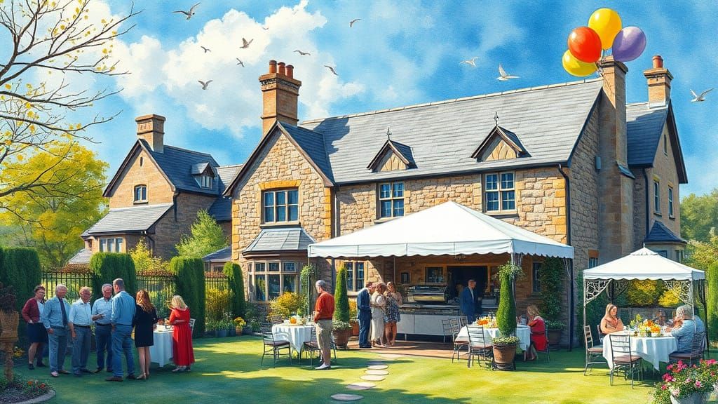 Elegant Victorian Mansion Celebrates Joyful Spring Party